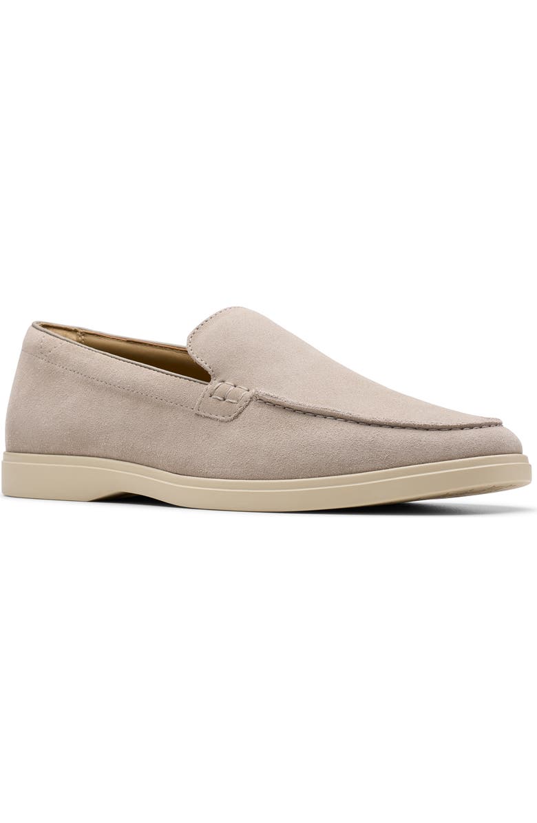 Clarks<sup>®</sup> Torford Easy Loafer, Main, color, Grey Suede