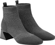 VIVAIA Square-Toe Perforated Heeled Boots
