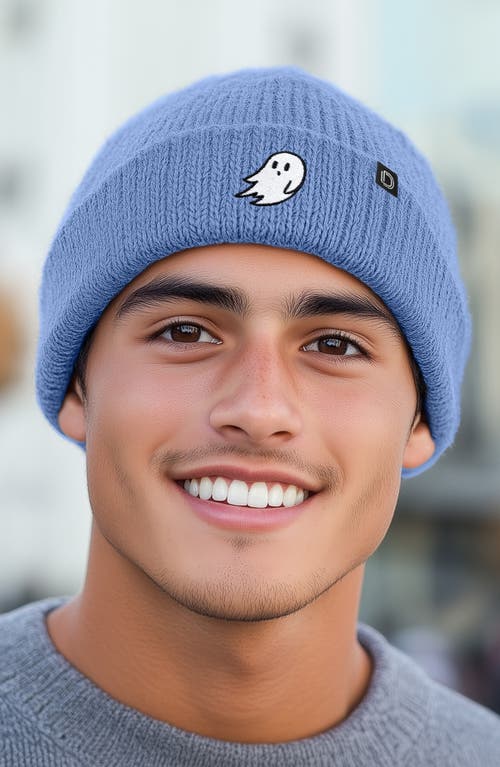Dalix Ghost Beanie In Periwinkle