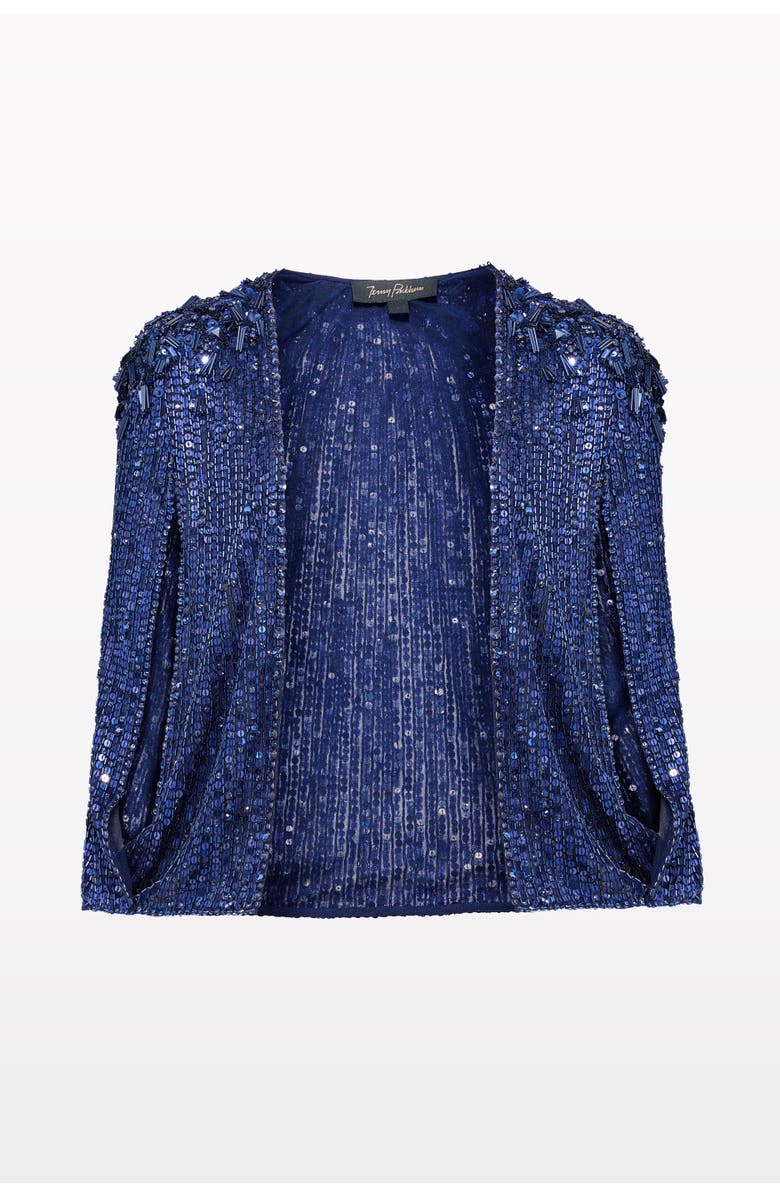 Jenny Packham Mina Jacket, Main, color, Sea Dragon