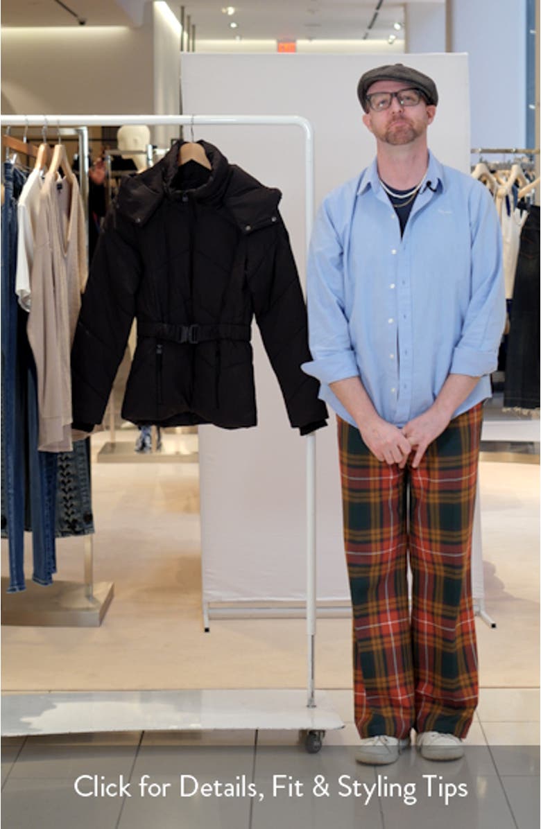 Quilted Puffer Coat with Removable Hood, sales video thumbnail