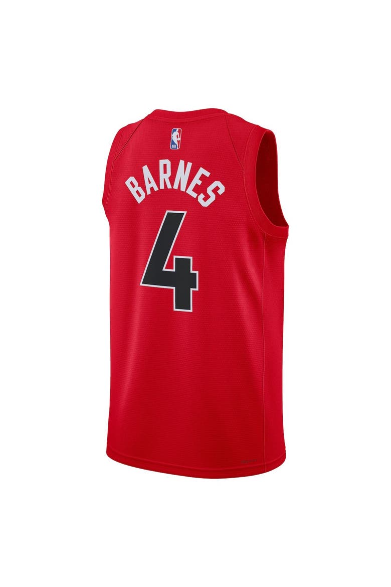 Unisex Nike Scottie Barnes Red Toronto Raptors Swingman Jersey - Icon Edition, Alternate, color, Red