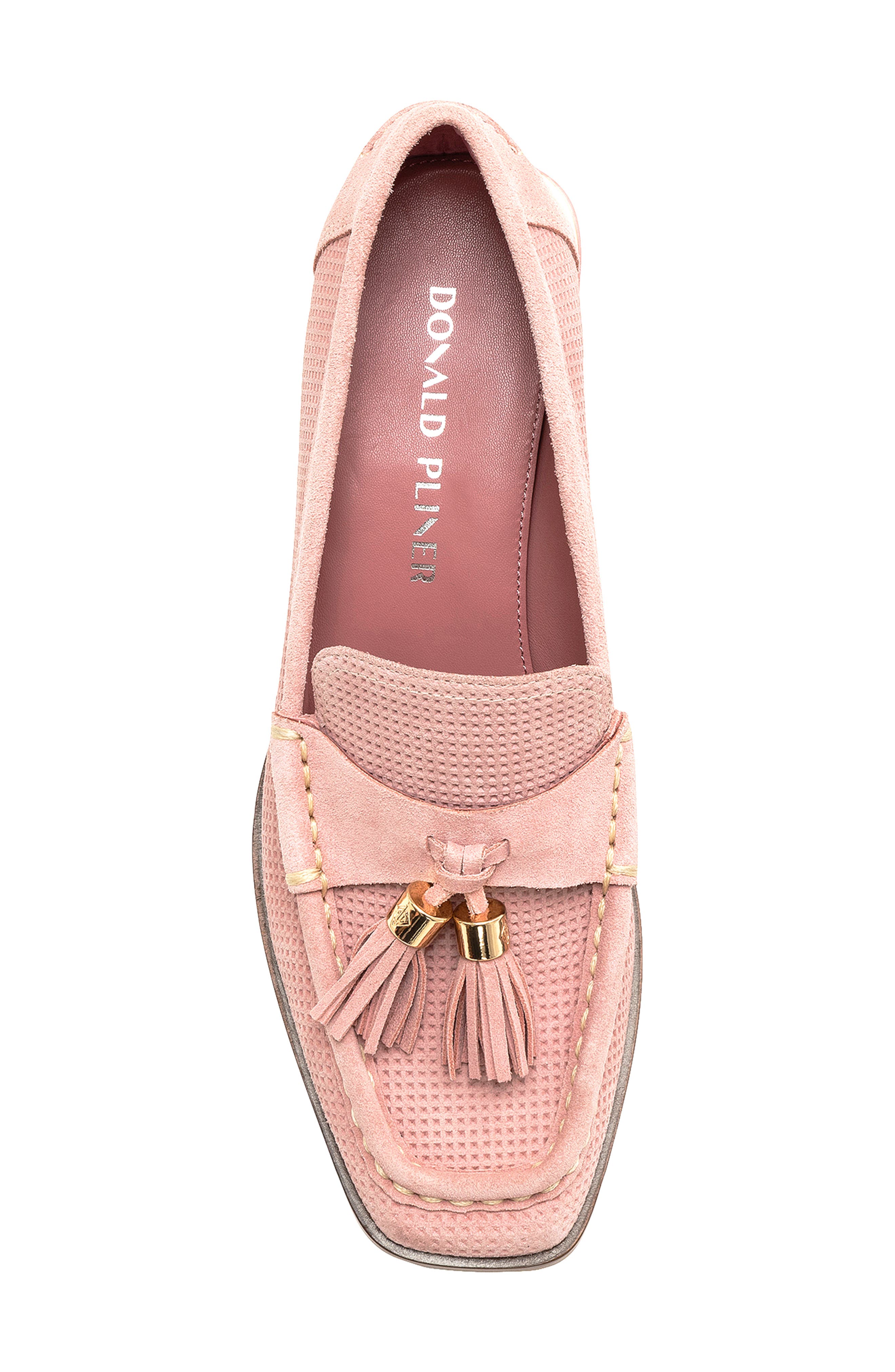 Donald Pliner Moc Toe Tassel Loafer, Alternate, color, Rose