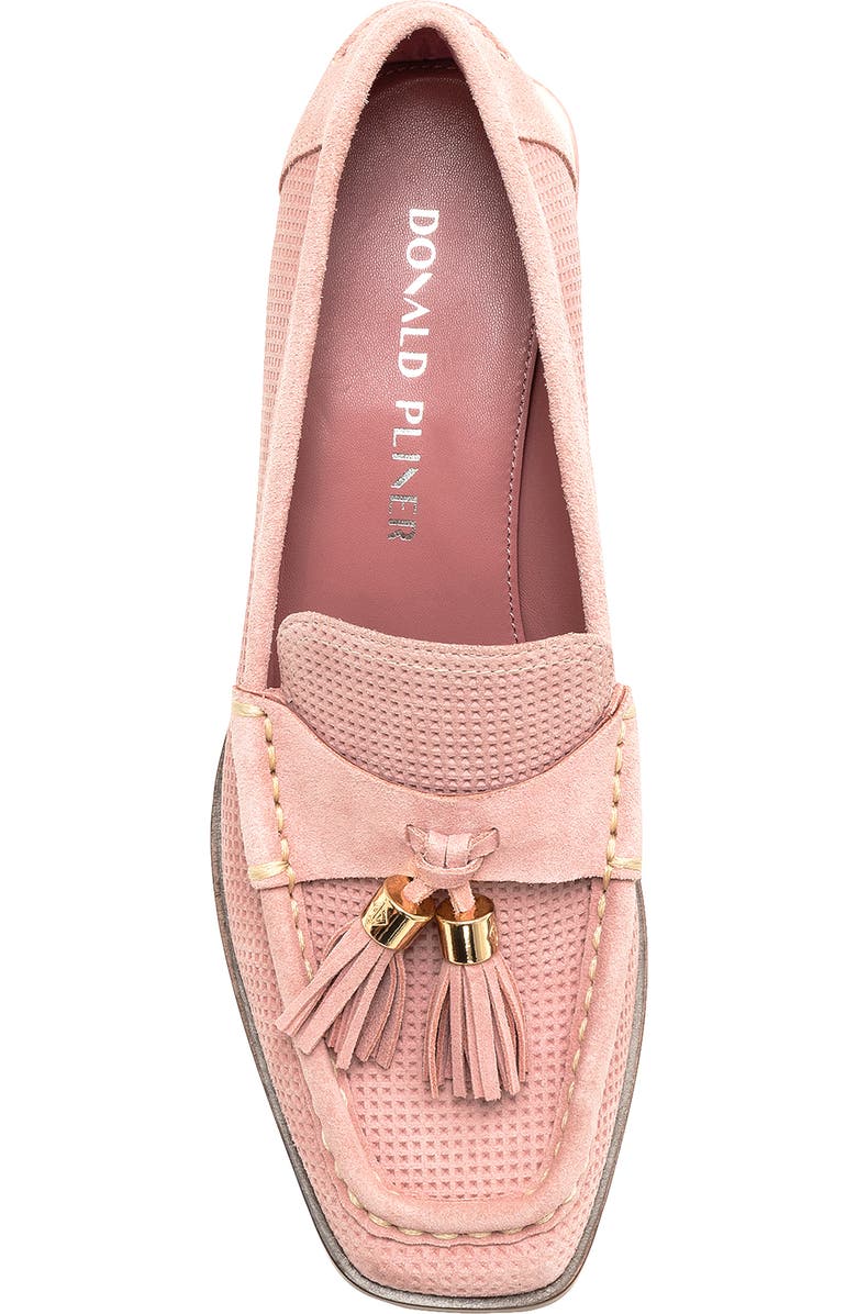 Donald Pliner Moc Toe Tassel Loafer, Alternate, color, Rose