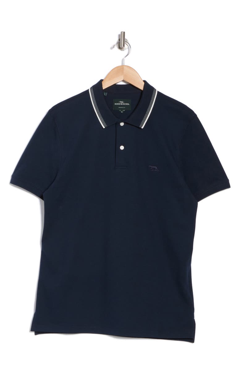 Rodd & Gunn Gowerville Tipped Polo, Alternate, color, Navy