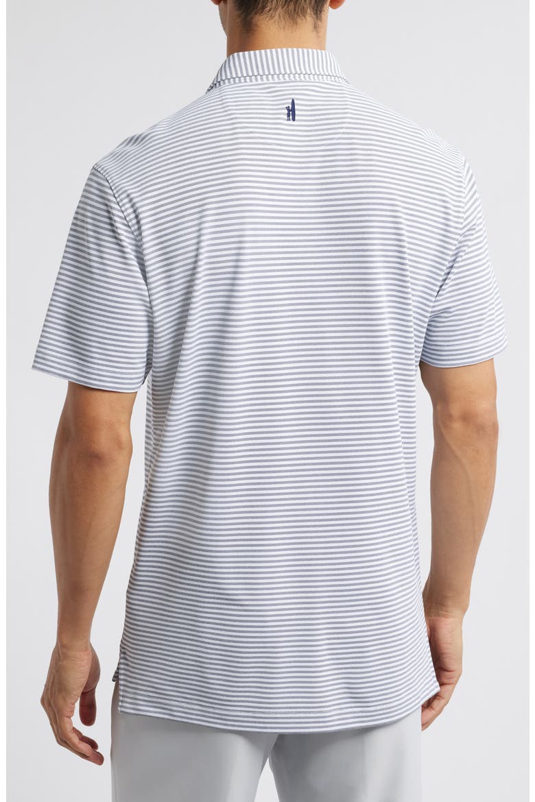 Stetsons Stripe Performance Jersey Polo, Alternate, color, NAVY