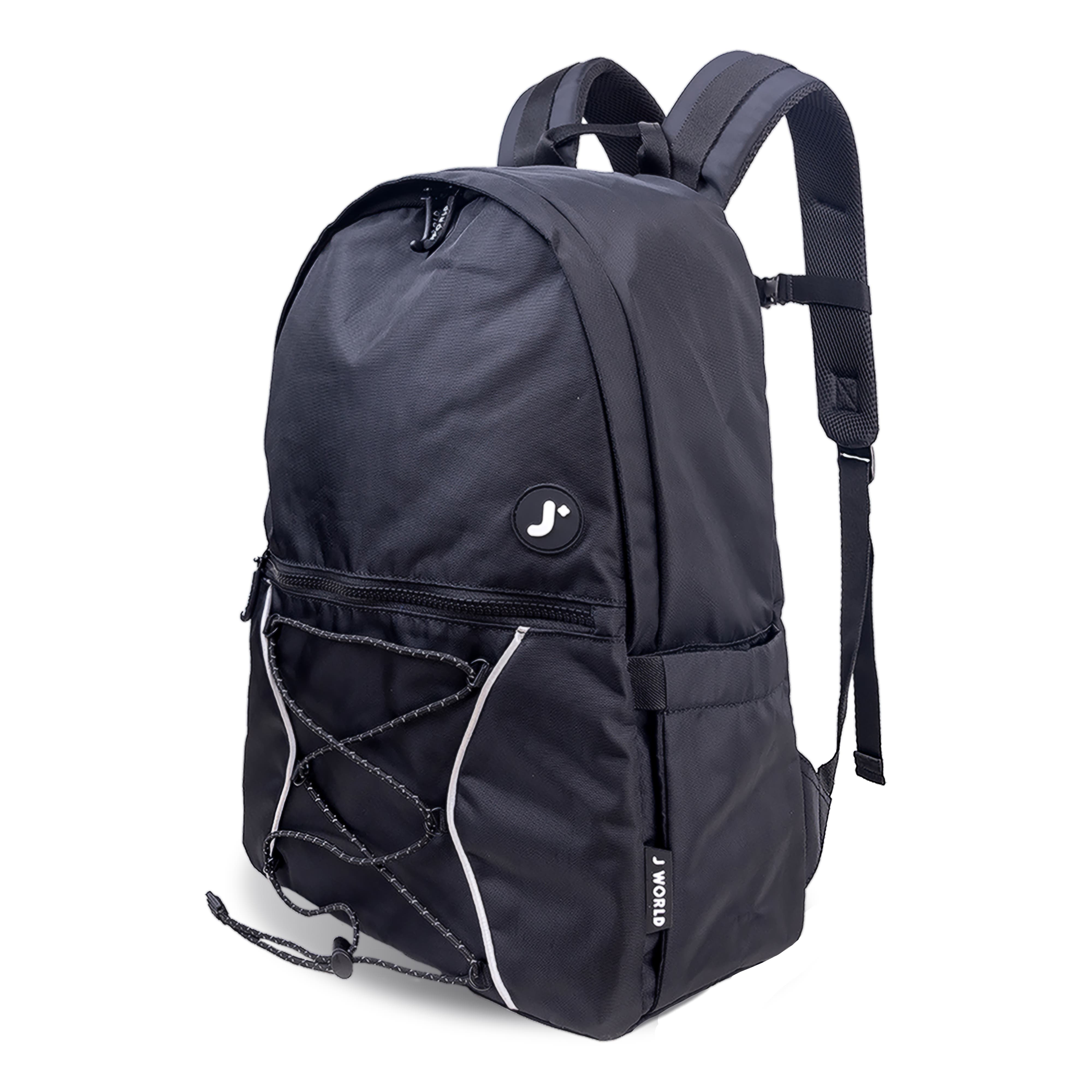 J World Cristos Unisex Casual Backpack with Laptop Sleeve, Alternate, color, Black