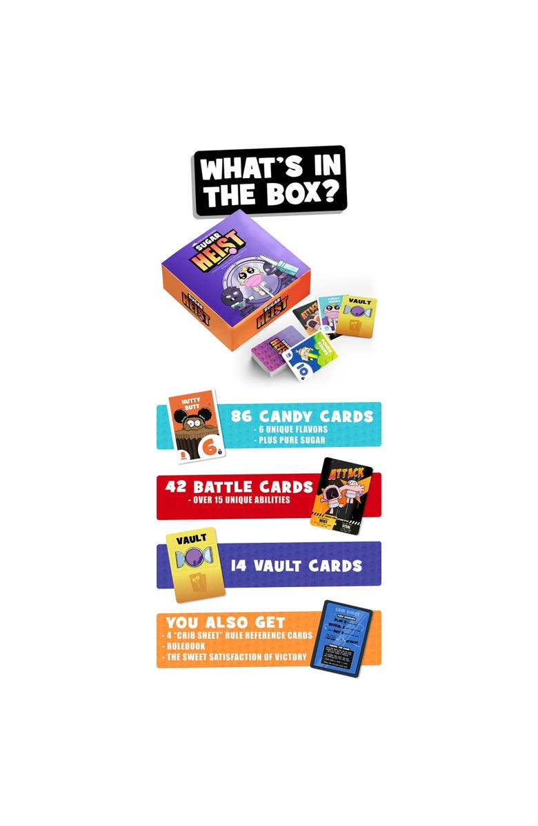 Maestro Media Sugar Heist Strategy Card Game, Ages 12+, Alternate, color, Multicolored