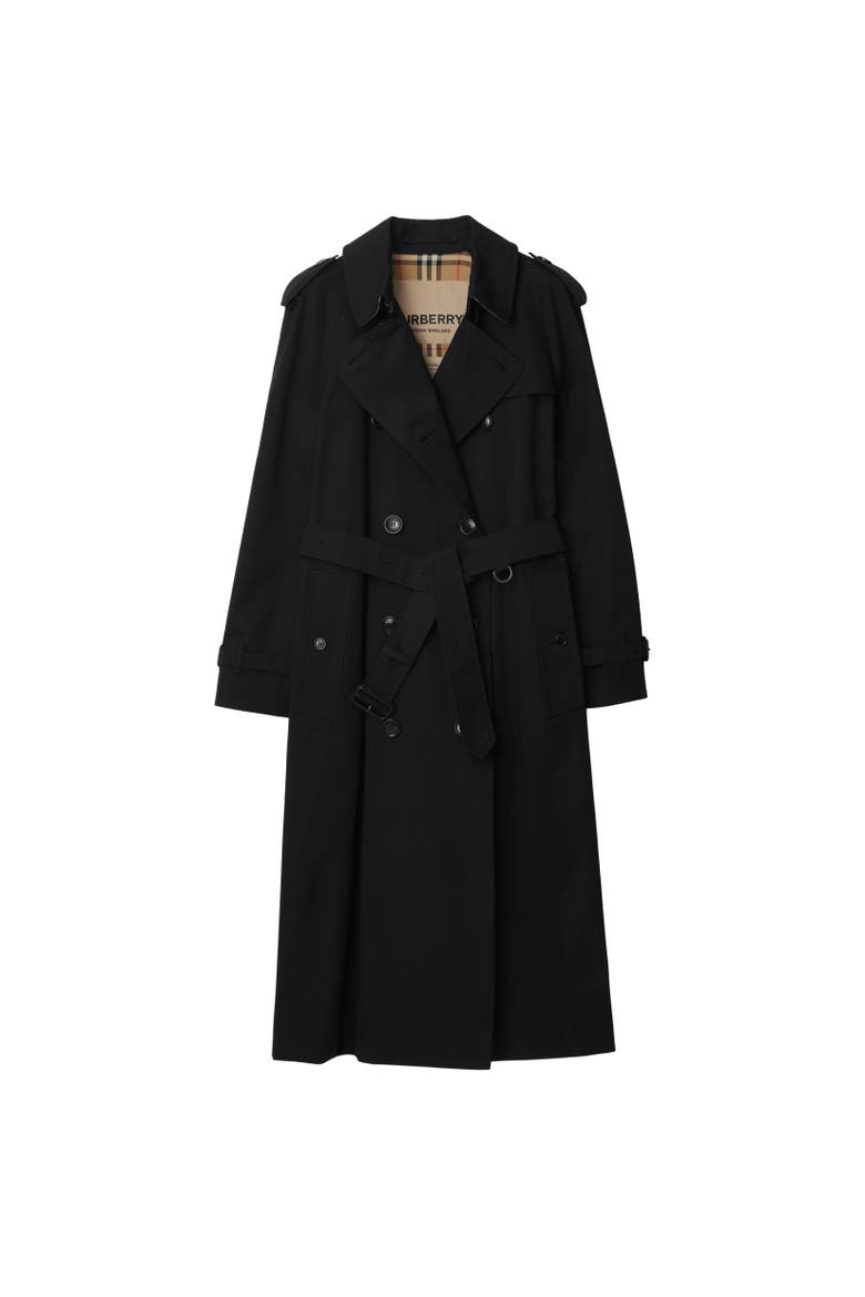 Long Waterloo Heritage Trench Coat, Alternate, color, Black