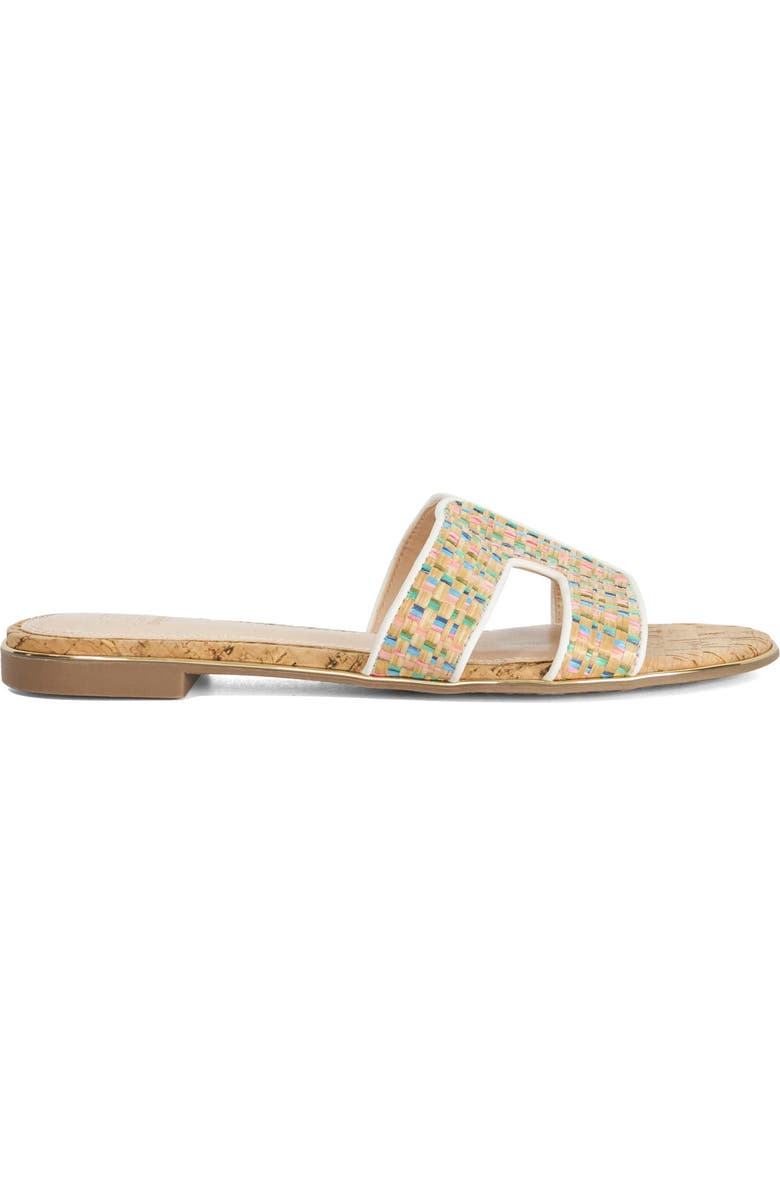 Dune London Ludlowss Raffia Slide Sandal, Alternate, color,
