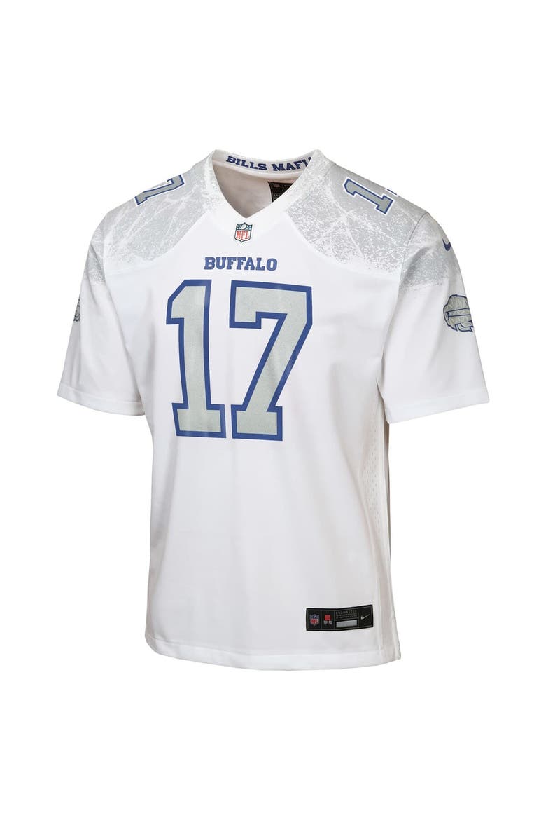 Youth Nike Josh Allen White Buffalo Bills 2025 Rivalries Collection Game Jersey, Alternate, color, White