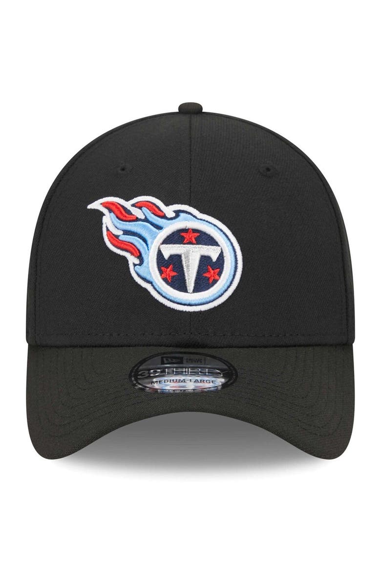 New Era Men's New Era Black Tennessee Titans Main 39THIRTY Flex Hat, Alternate, color, Black
