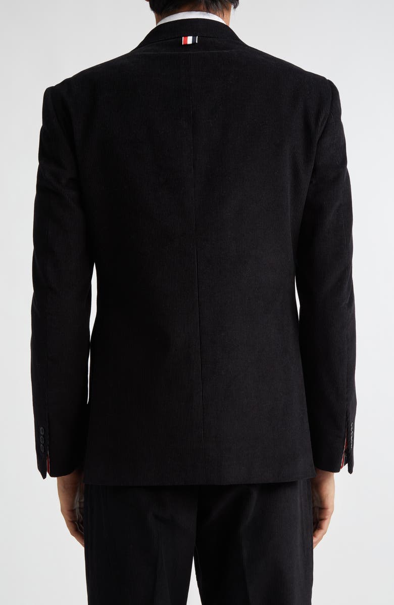 Thom Browne Fit 1 Classic Corduroy Sport Coat, Alternate, color, Black