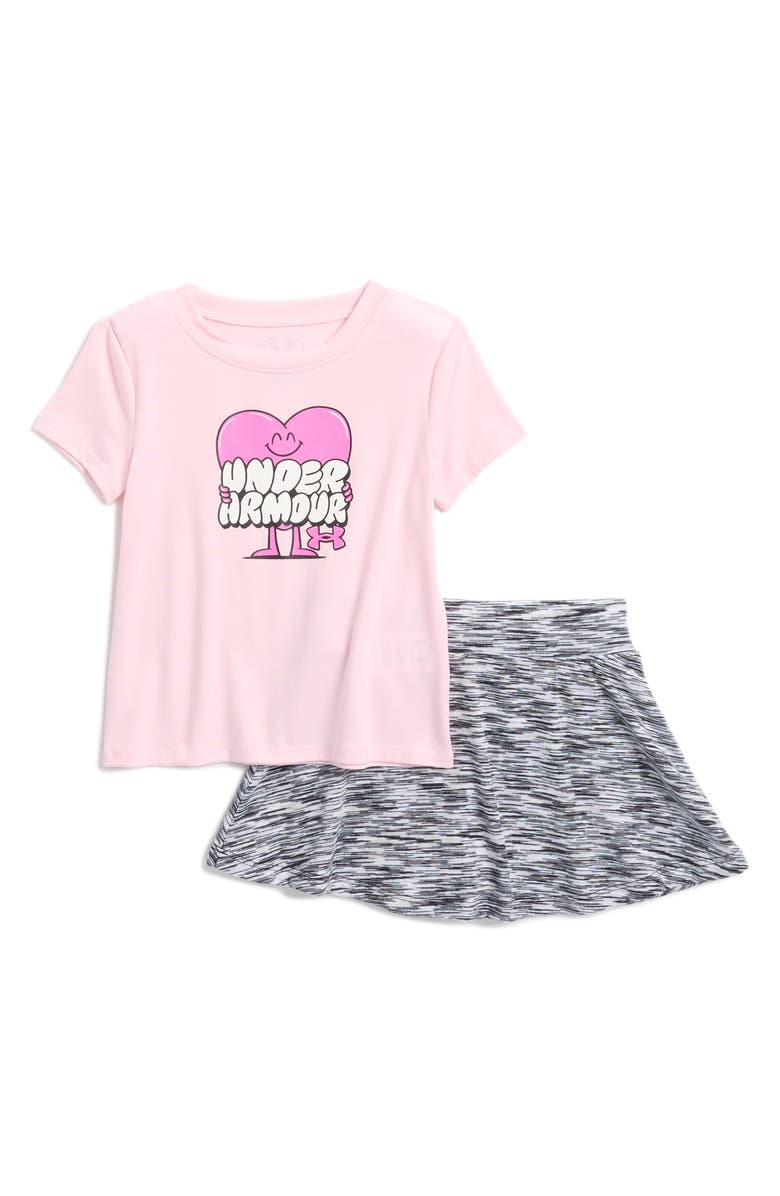 Under Armour Kids' Graphic T-Shirt & Twist Skort Set, Main, color,