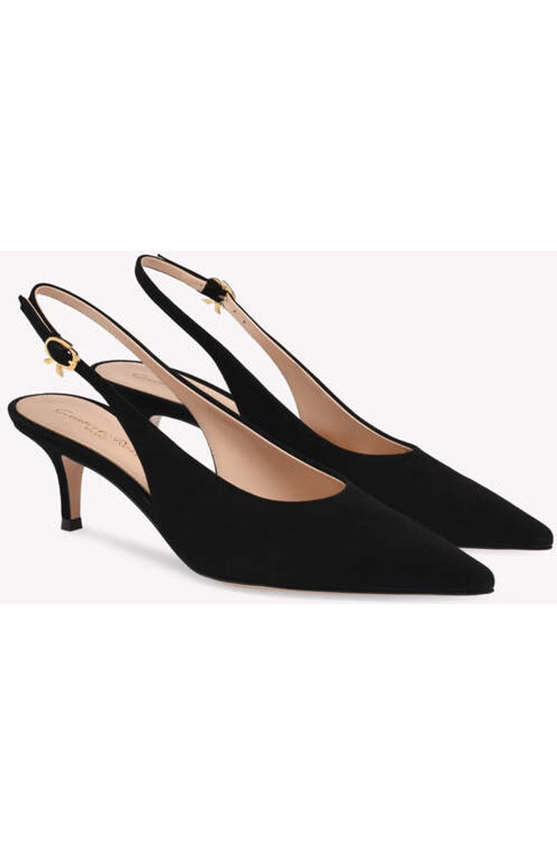 Gianvito Rossi Robbie Sling 55, Alternate, color, Black