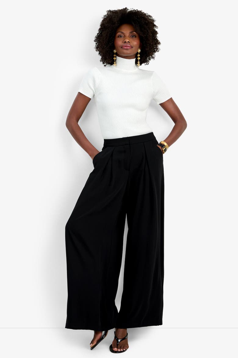 Saige Wide-Leg Pant, Alternate, color, Black