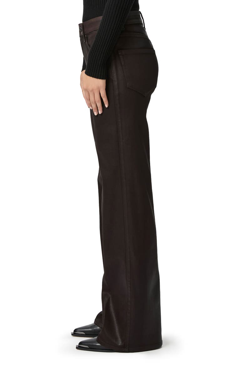 PAIGE Sasha Coated High Waist Wide Leg Jeans, Alternate, color,