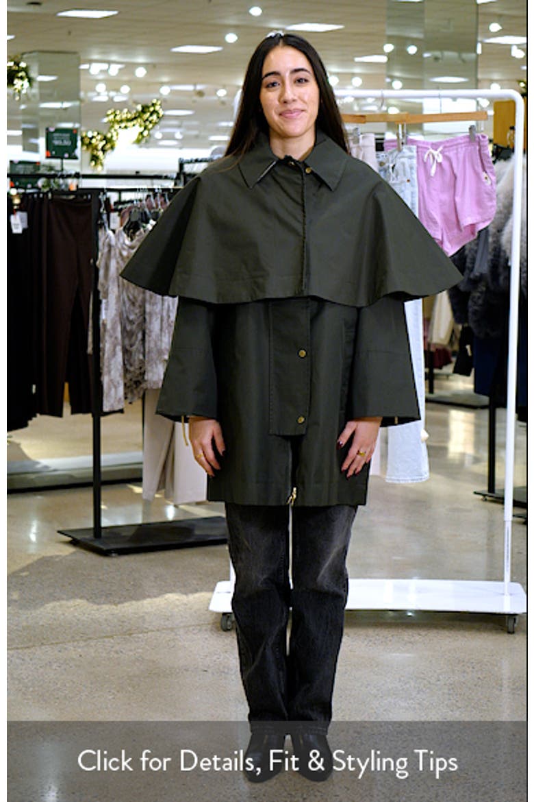 Fia Water Resistant Caped Twill Jacket video