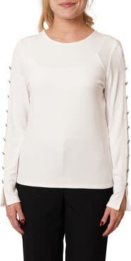 CYRUS Keyhole Long Sleeve Top