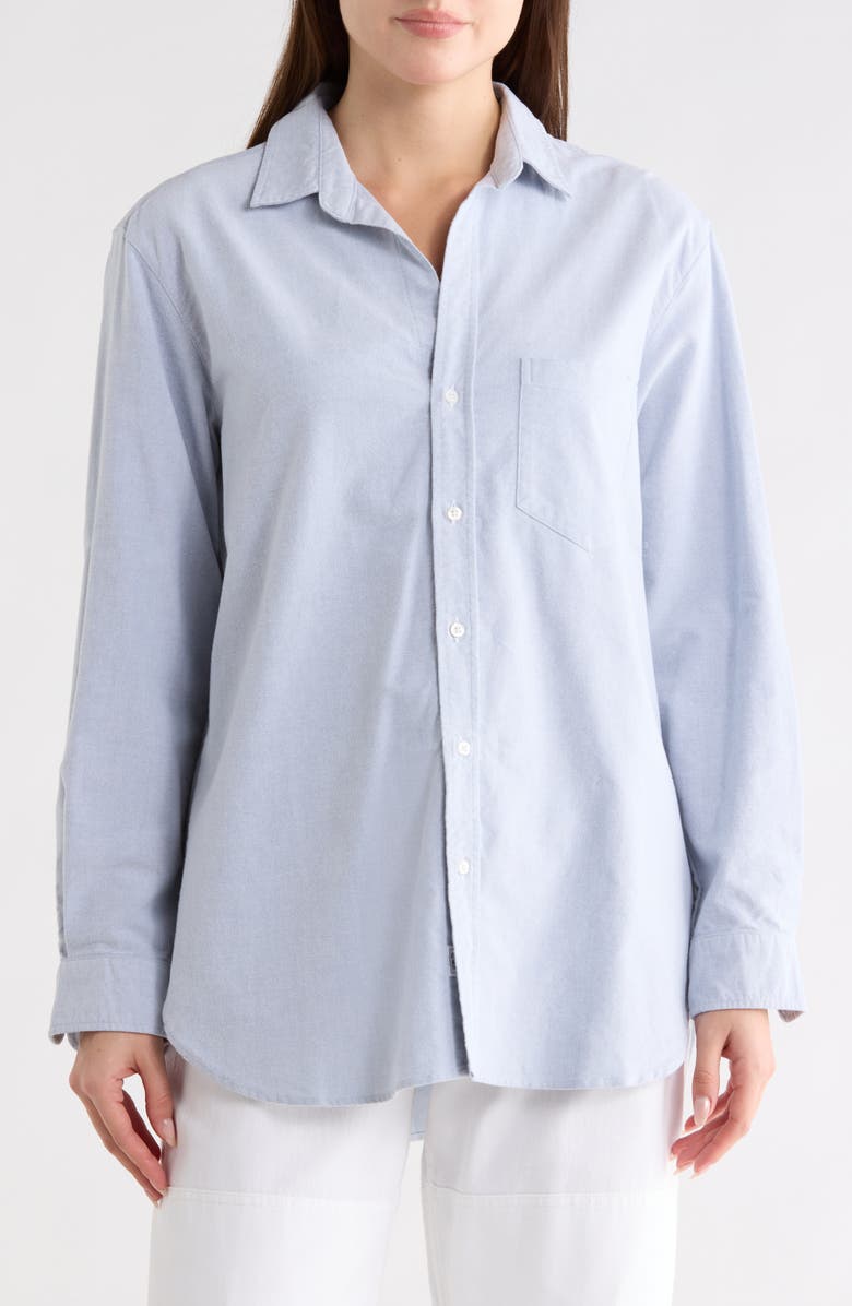 Frank & Eileen Joedy Cotton Button-Up Shirt, Main, color, Indigo Oxford