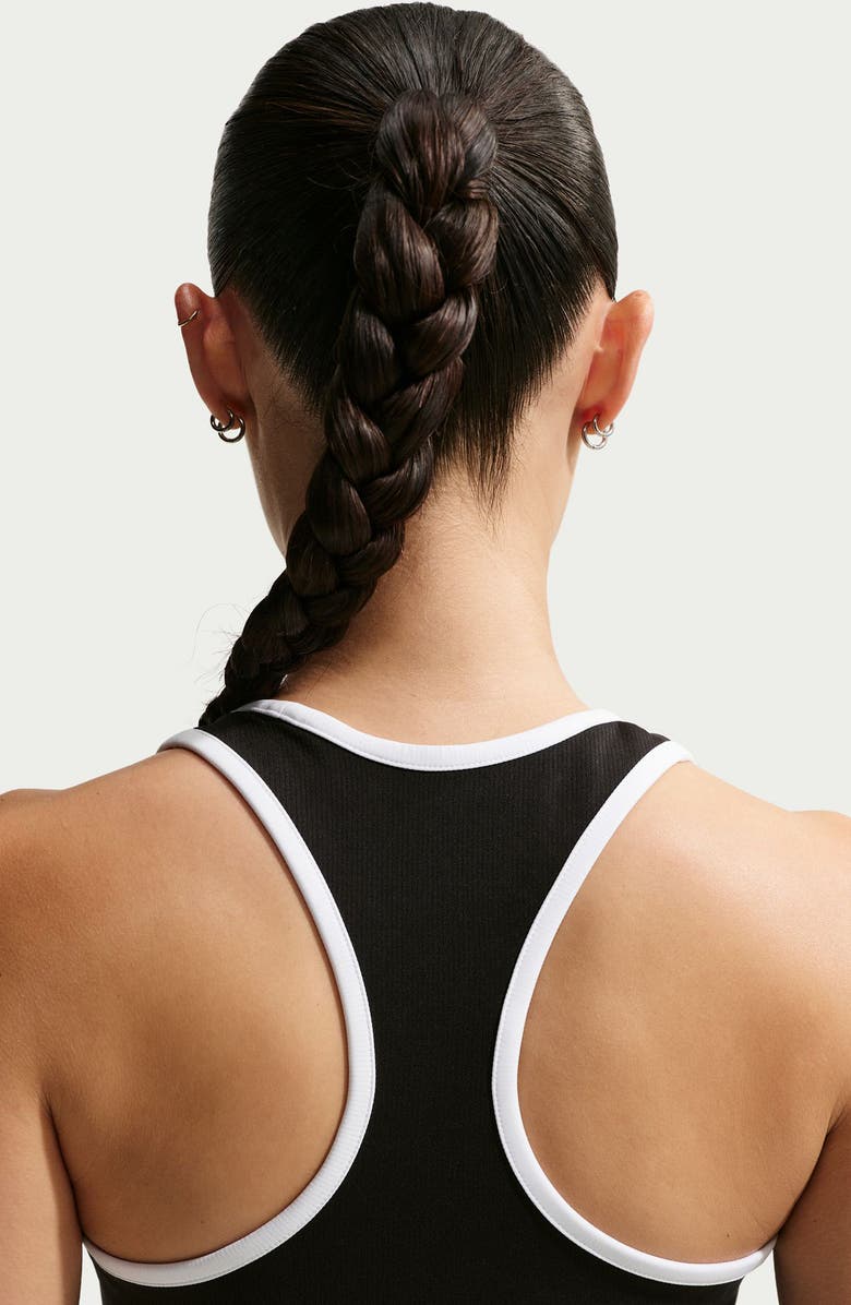 Nike Dri-FIT Racerback Minidress, Alternate, color, Black/White