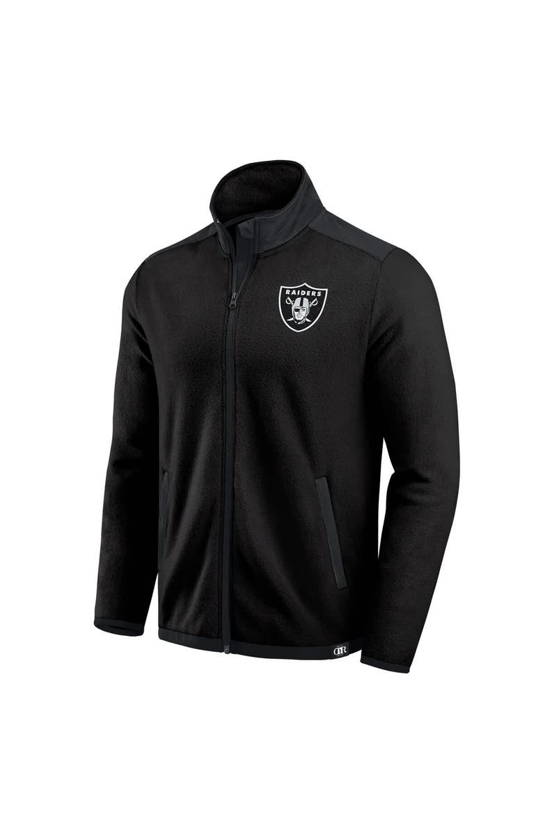 Darius Rucker Collection by Fanatics Men's Darius Rucker Collection by Fanatics Black Las Vegas Raiders Color Block Polar Fleece Full-Zip Jacket, Alternate, color, Black