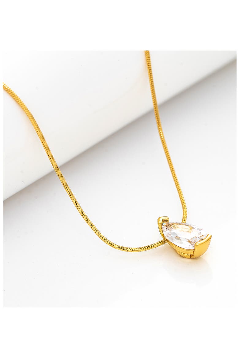 Herringbone Chain Pendant Necklace, Alternate, color, CUBIC ZIRCONIA