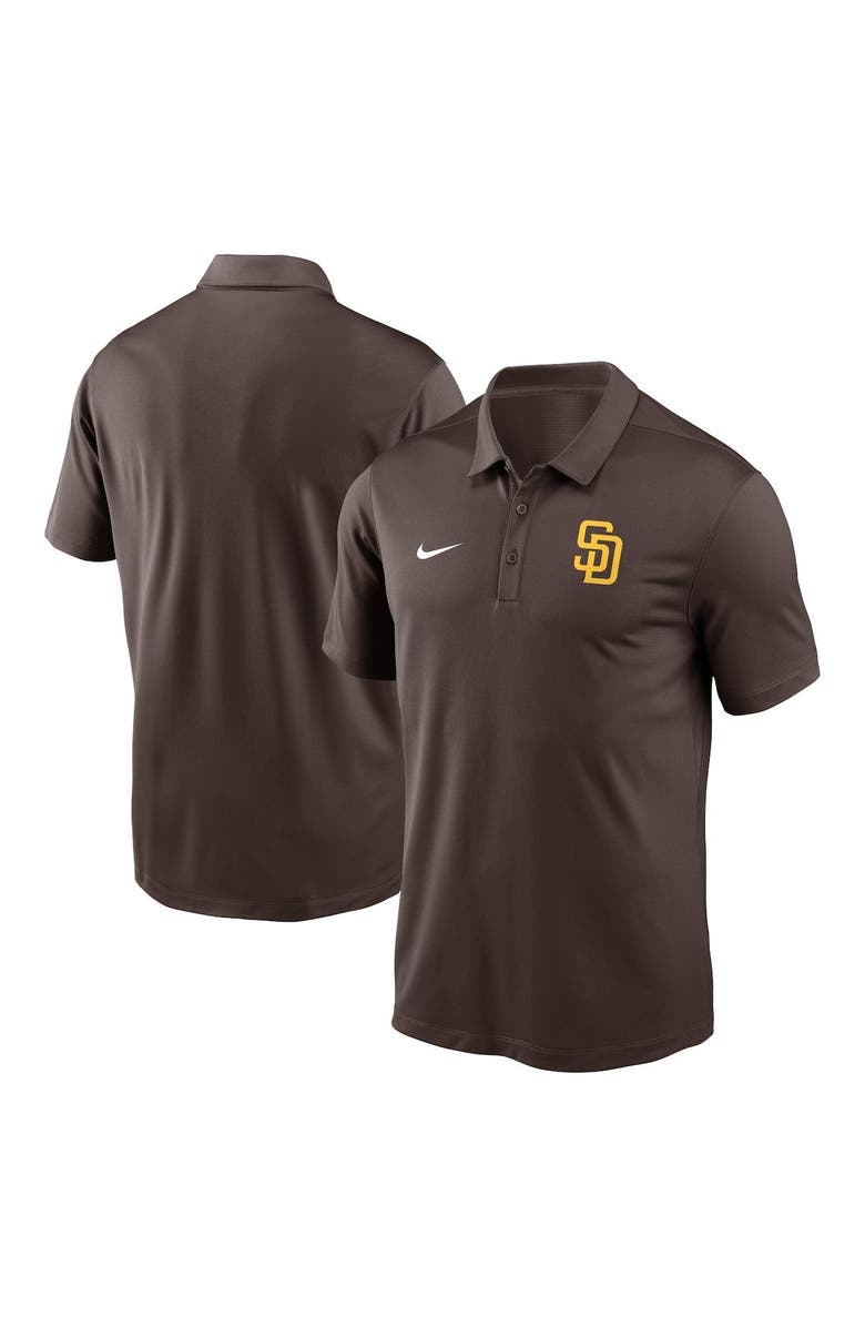 Nike Men's Nike Brown San Diego Padres Agility Performance Polo, Main, color, 