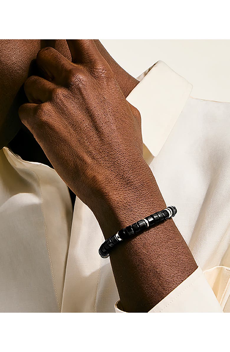 John Hardy Heishi Beaded Bracelet, Alternate, color, Silver