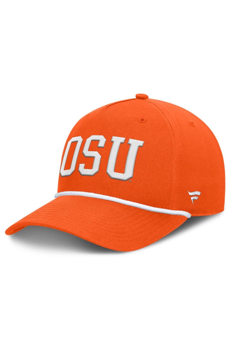 Men's Fanatics Orange Oklahoma State Cowboys Foul Ball Rope Adjustable Hat, Main, color, Orange