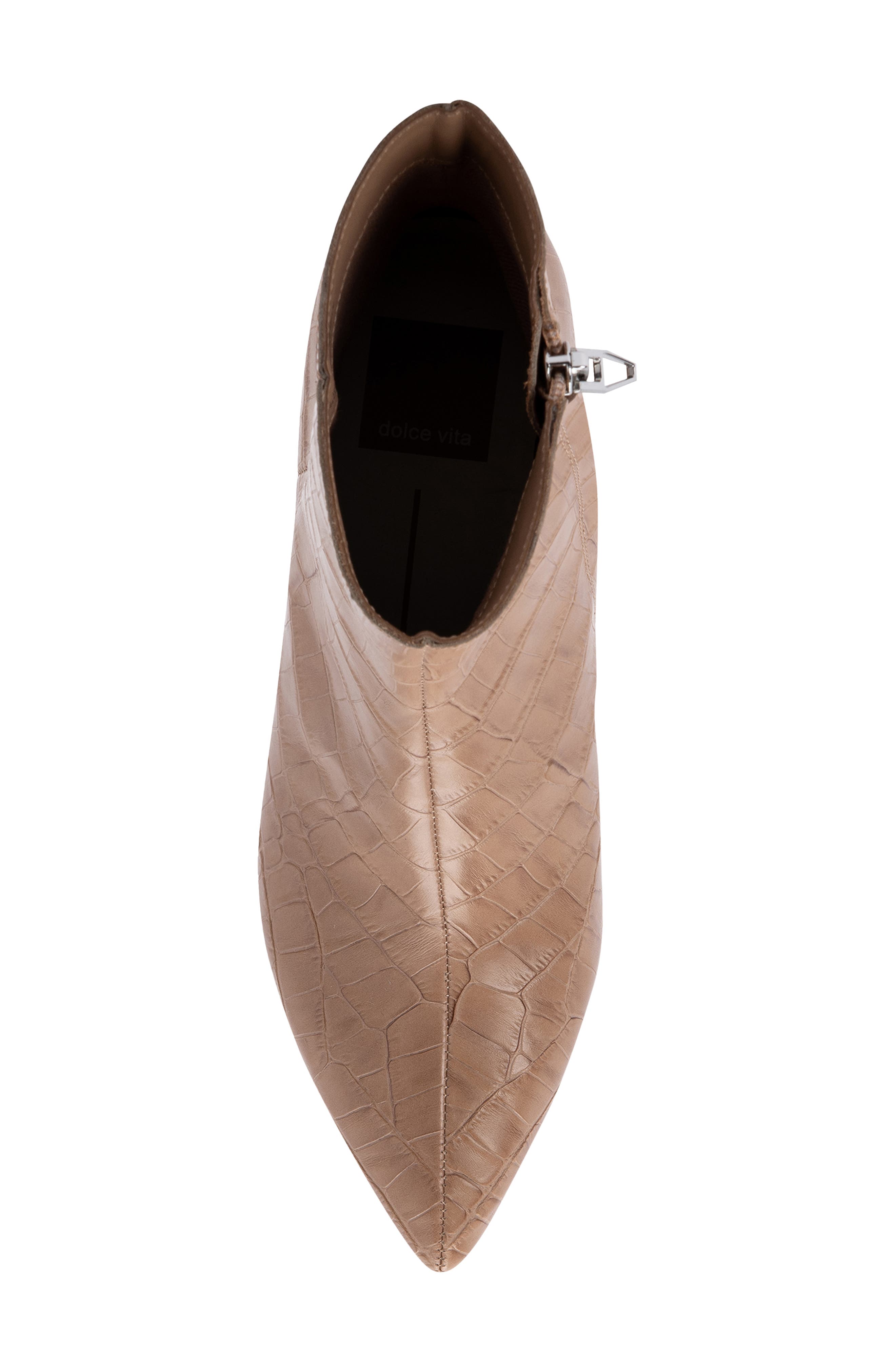 Bel Bootie, Alternate, color, CAFE CROCO PRINT LEATHER