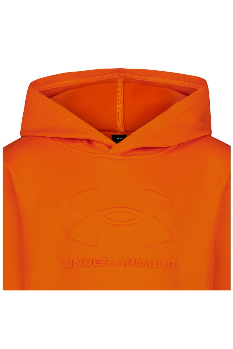 Kids' Logo Emboss Hoodie, Alternate, color, OUTRAGEOUS ORANGE