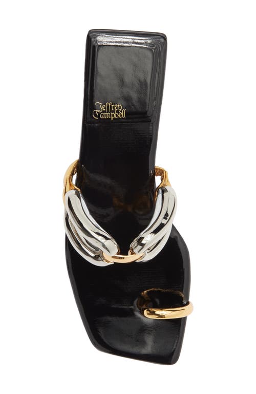 Jeffrey Campbell Guilded Slide Sandal In Multi