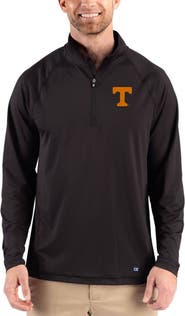Cutter & Buck Men's Cutter & Buck Black Tennessee Volunteers Prospect Recycled Featherlight Stretch Quarter-Zip Top
