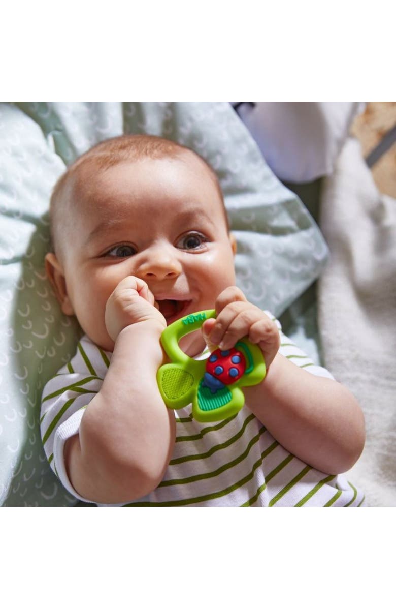HABA Lucky Shamrock Silicone Teething Toy, Alternate, color, 
