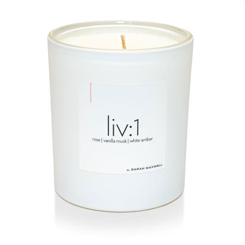 Sarah Maxwell Beauty liv1 Scented Candle in White  product