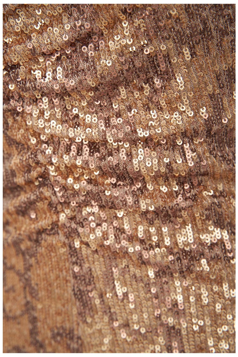 Essence Dress in Leo Sequin, Alternate, color, Gold