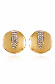 Vince Camuto Pavé Crystal Disc Drop Earrings