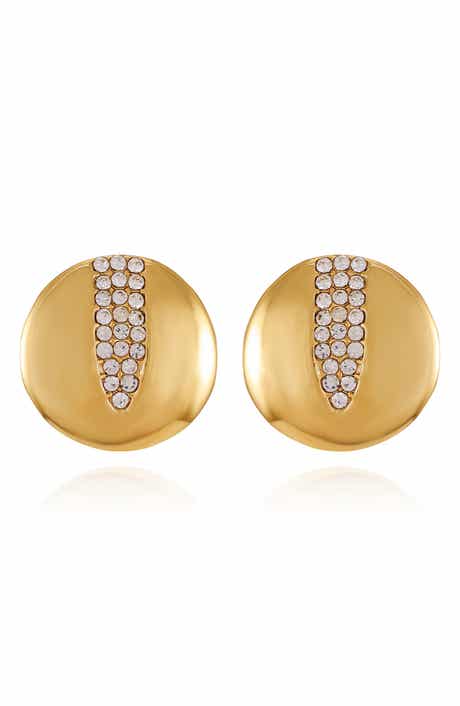 Vince Camuto Pavé Crystal Disc Drop Earrings