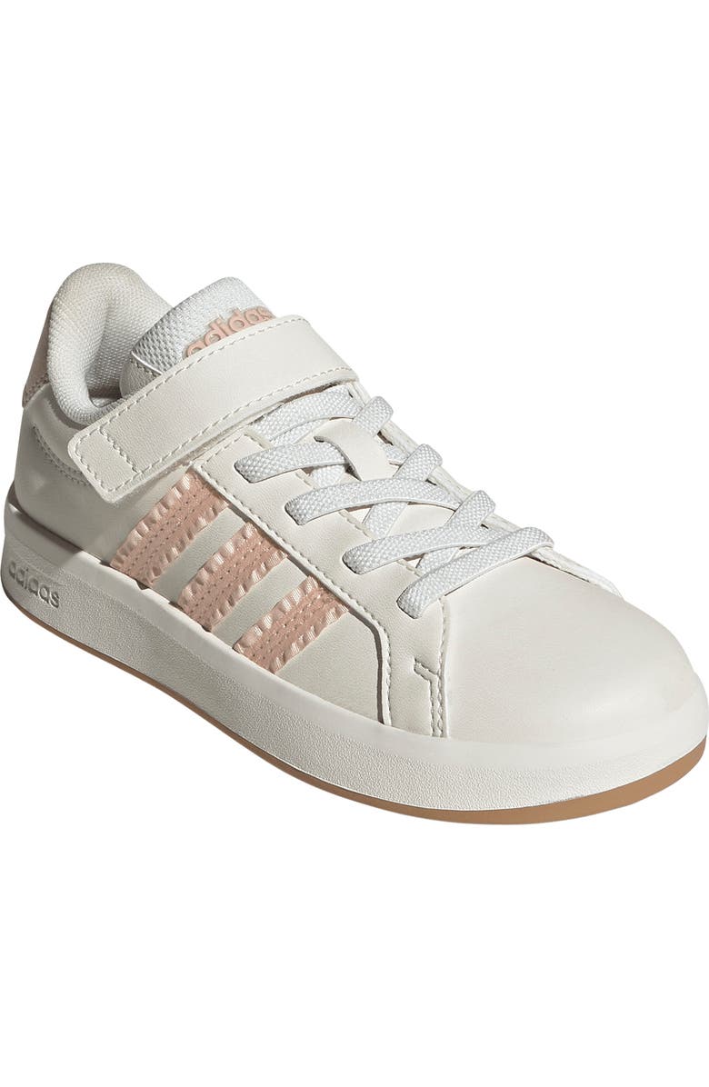 adidas Kids' Grand Court 3.0 Sneaker, Main, color, Core White/ Blush Pink/ Gum 3