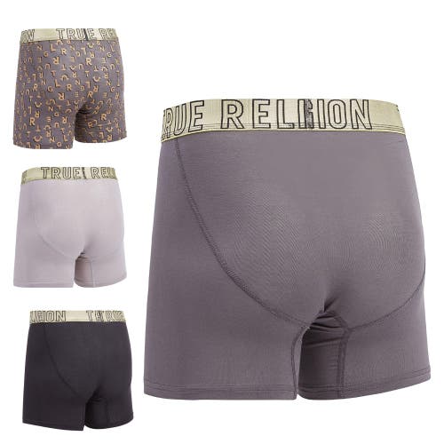 True Religion Boxer Briefs Stretch Underwear Pack Of 4 In Multi