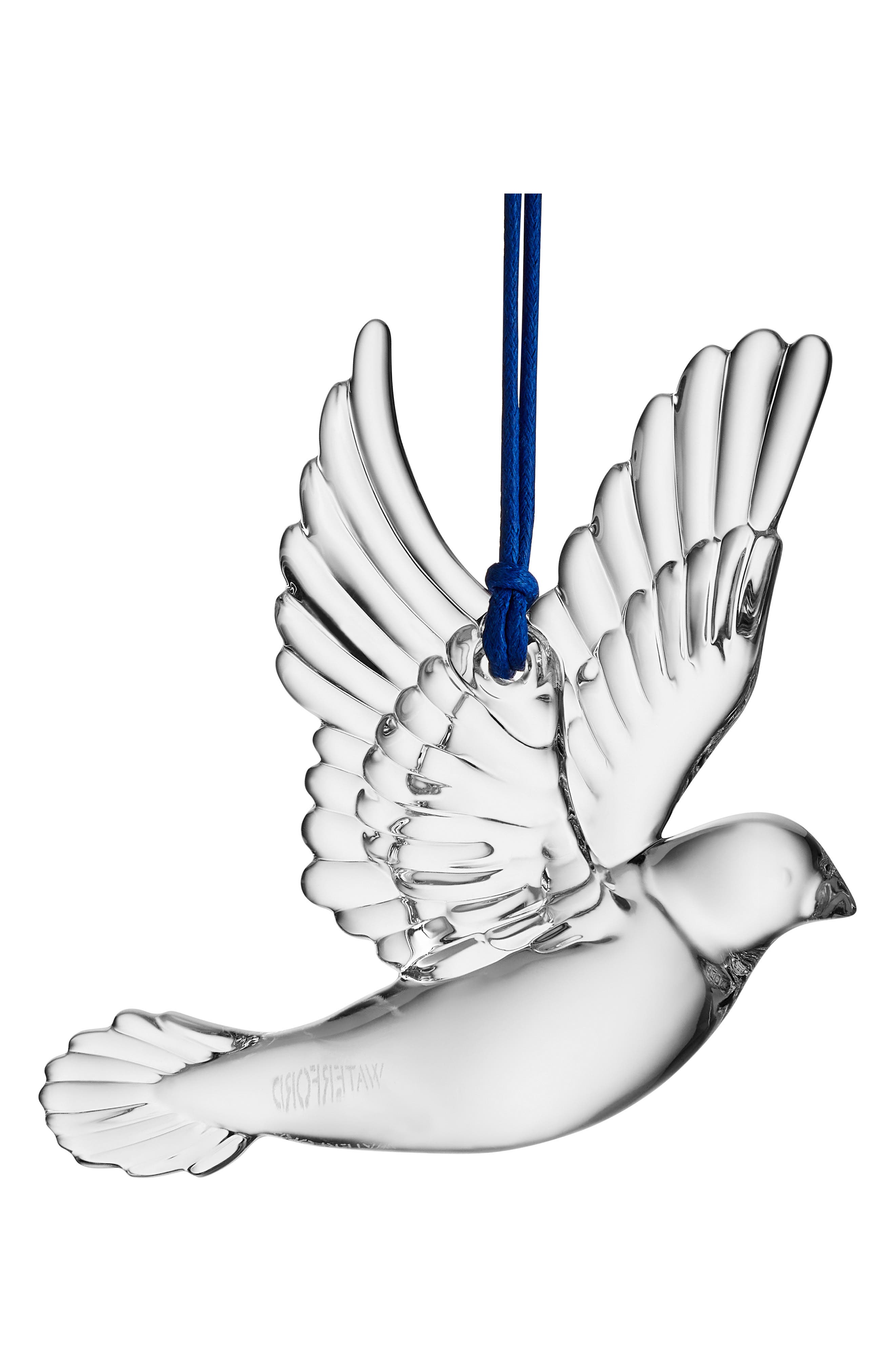 Waterford Dove of Peace Crystal Ornament in White 