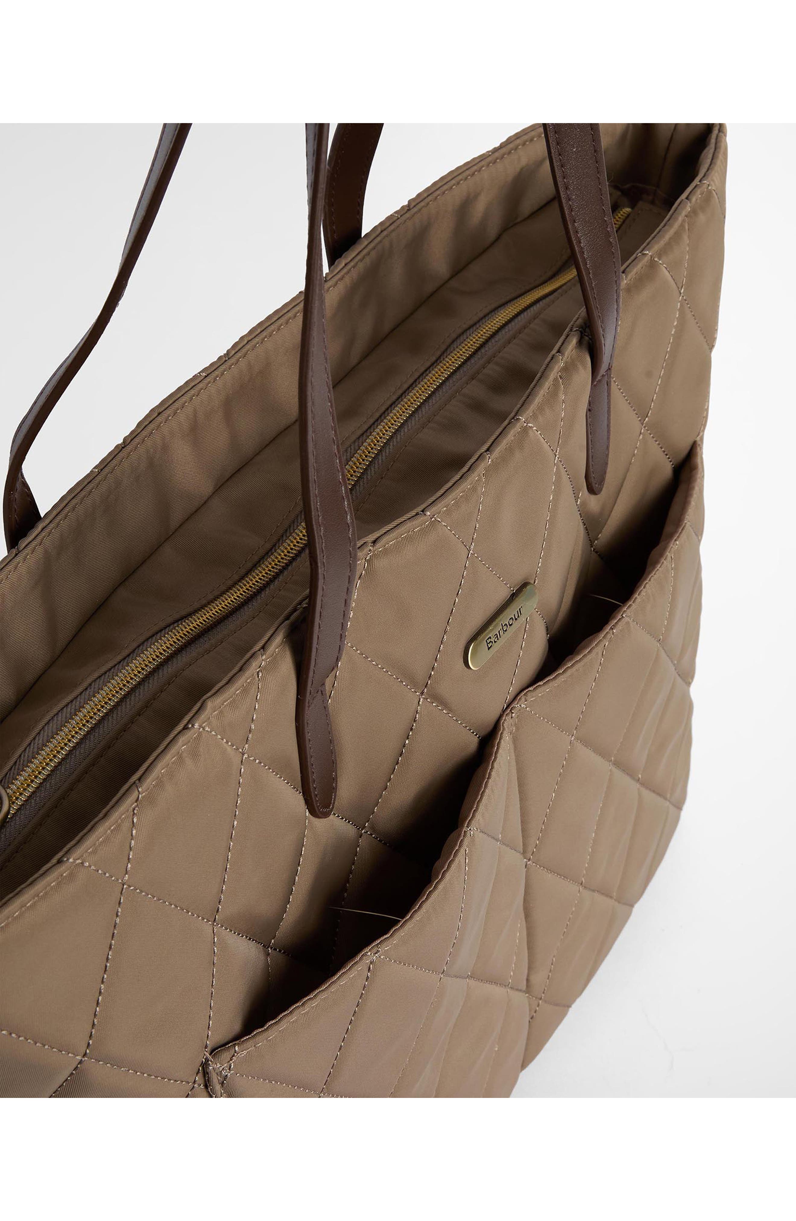 Barbour Quilted Nylon Tote, Alternate, color, 