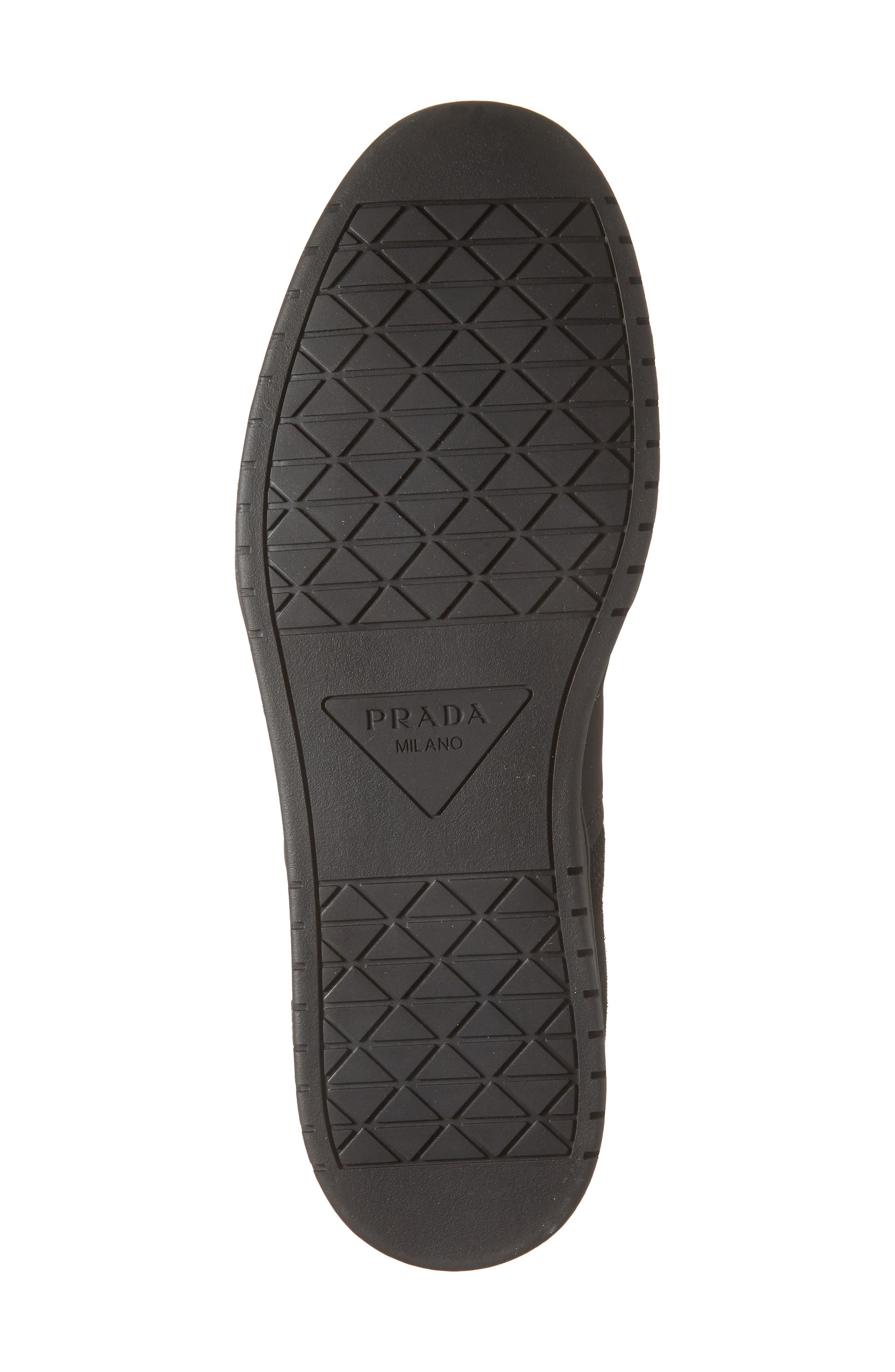 Prada Downtown Logo Low Top Sneaker, Alternate, color, Nero