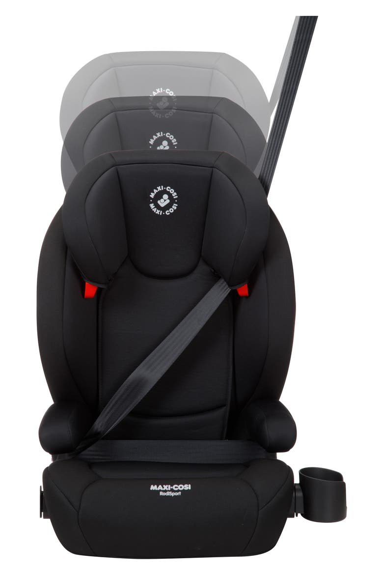 RodiSport Booster Car Seat, Alternate, color, MIDNIGHT BLACK