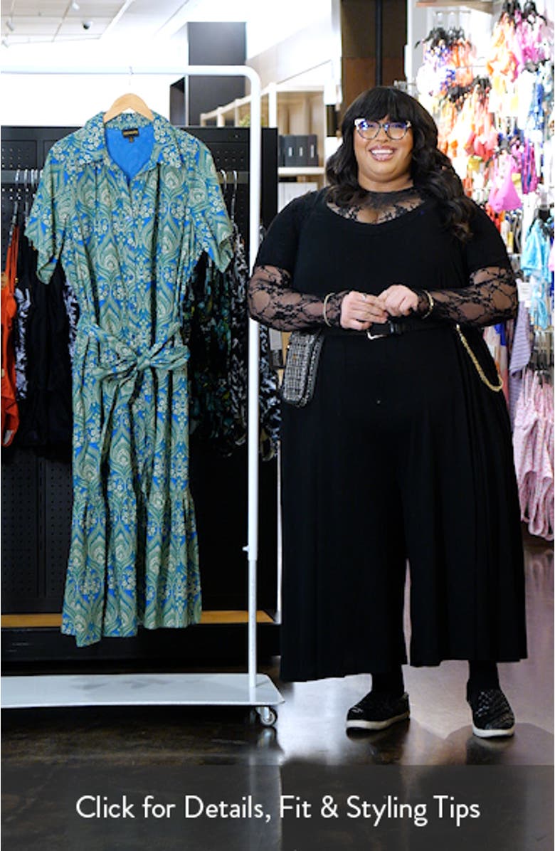 Nyra Paisley Valery Belted Shirtdress, sales video thumbnail