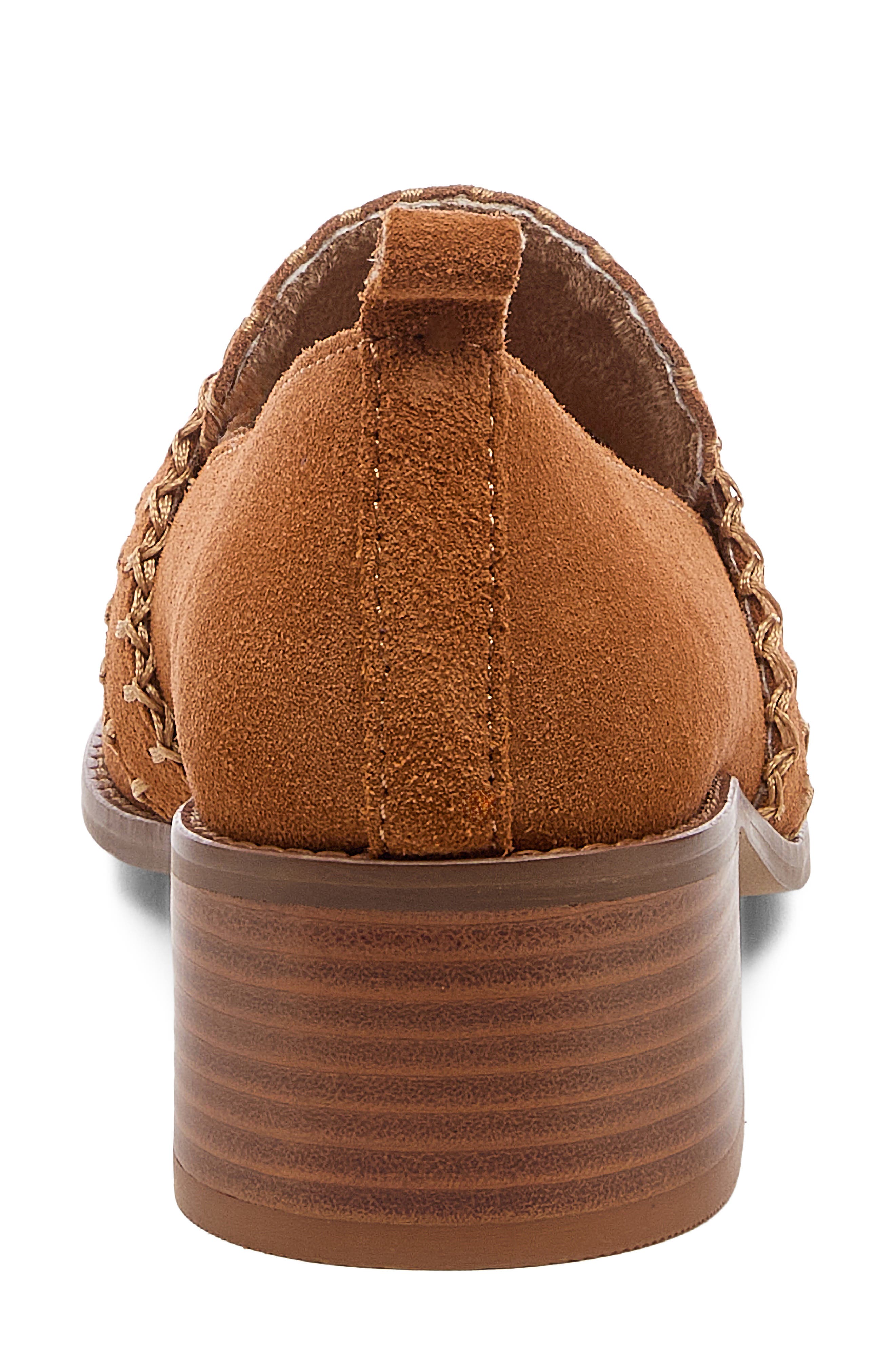 Halo Loafer Pump, Alternate, color, BURNT COGNAC