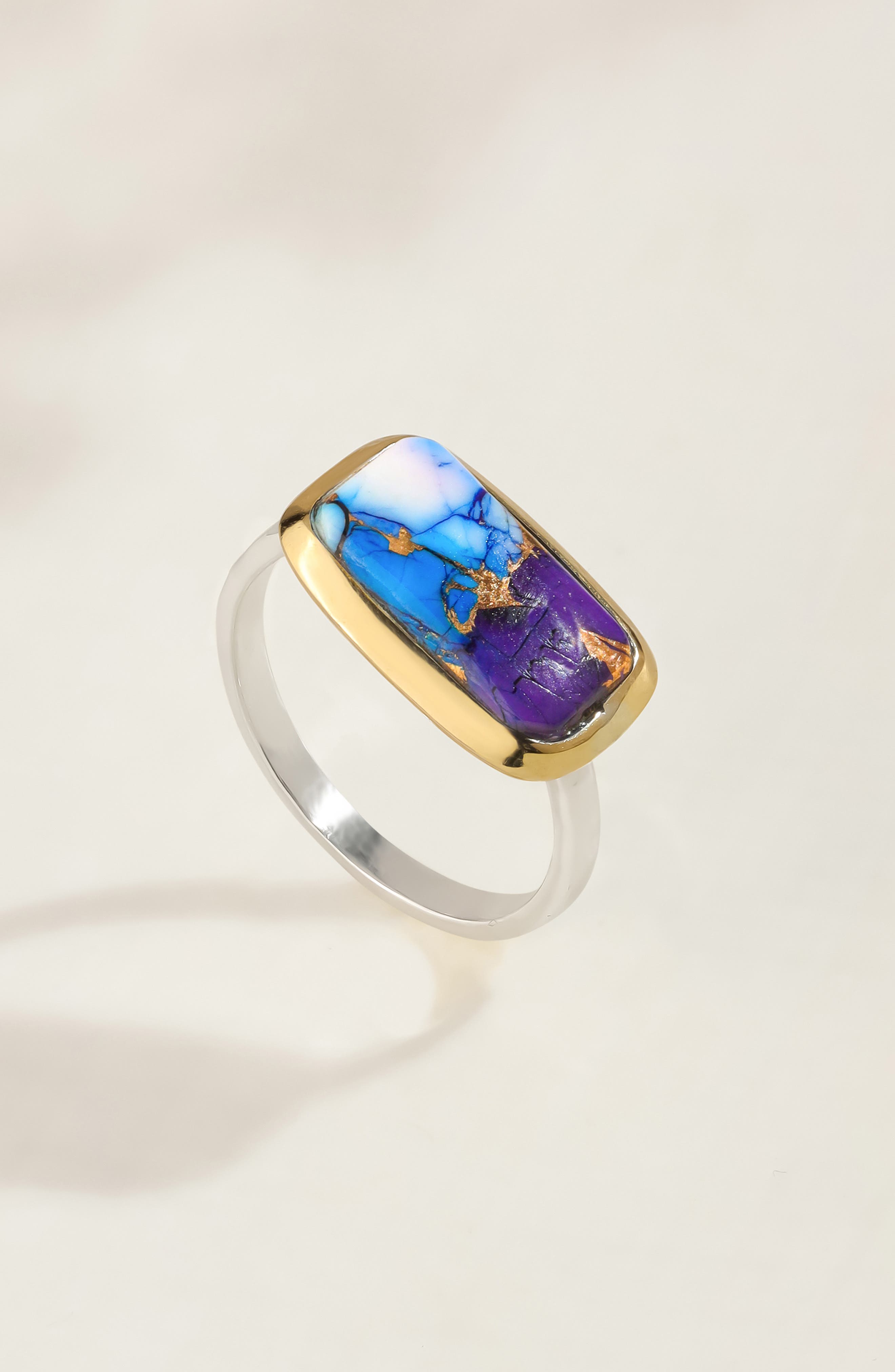 YS GEMS Two-Tone Semiprecious Stone Ring (Women) | Nordstromrack