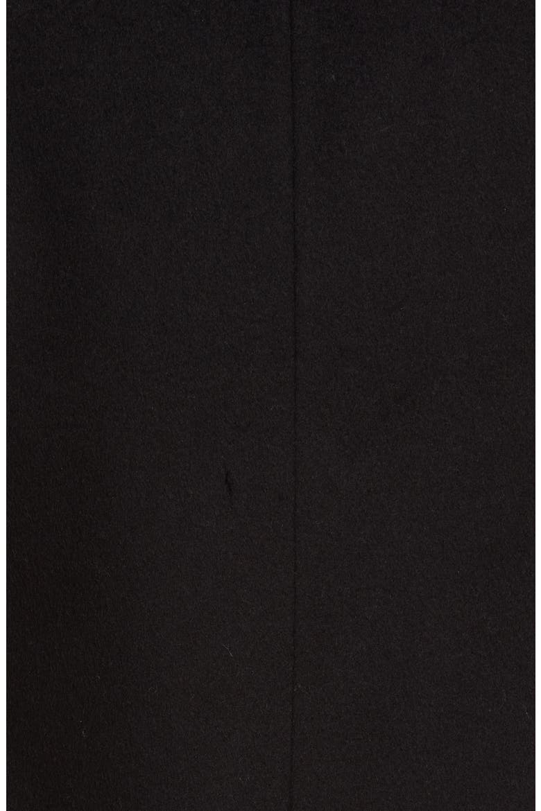 Double Breasted Wool Blend Coat, Alternate, color, BLACK