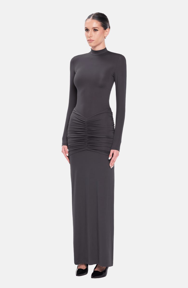 OW Collection CELIA Maxi Dress, Alternate, color, Grey
